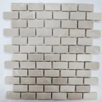 Мозаика Vivacer N2 Beige Marble Mosaic Tumbled Basket Brick