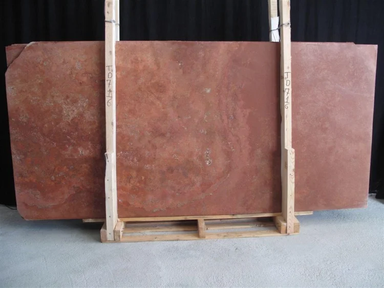 Travertine Persian Red CC, Сляб травертину (сляб) 20мм