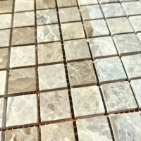 Мозаика из мрамора Матовая МКР-2СН (23x23) Emperador Light G