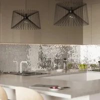 Мозаика зеркальная DecorStoneHub Zs-1inch-Z серебристая 304х304 мм дюймовая для стен ванной комнаты