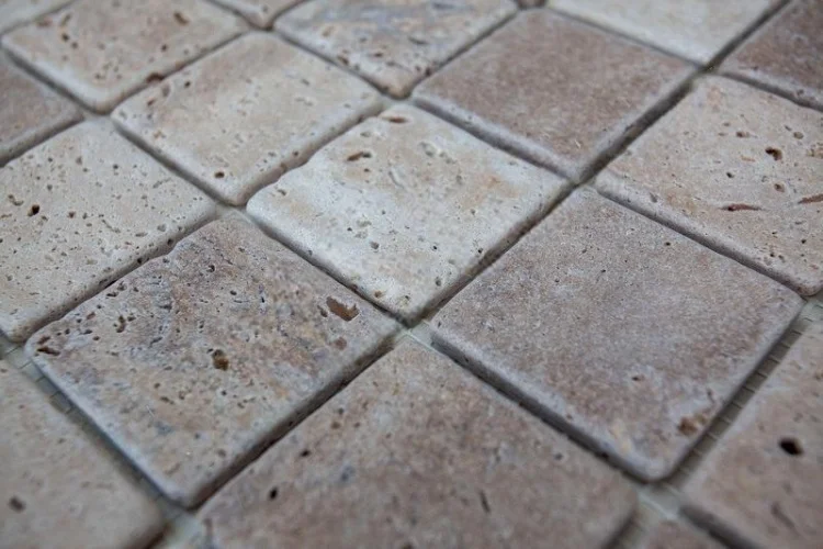 Мозаїка з травертину Матова МКР-3СВ (47x47) Travertine Classic