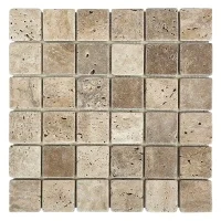 Мозаїка з травертину Матова МКР-3СВ (47x47) Travertine Classic