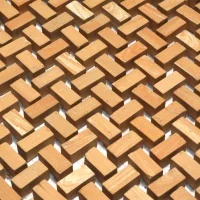 Мозаїка з керамограніту Kotto Ceramica MI7 10200411C Dorato 300 x 300 х 10 (прямокутник 10 x 20)