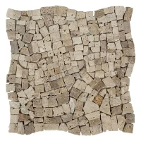 Мозаика из травертина Матовая МКР-ХСВ (хаотичная) 23x15мм Travertine Classic