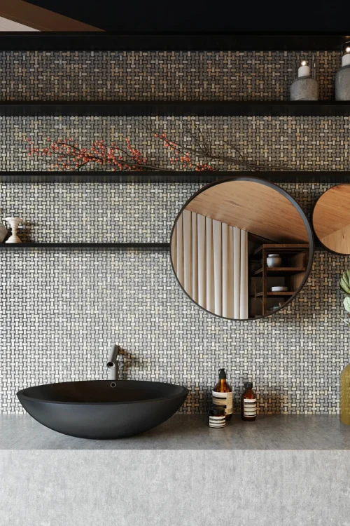 Мозаика из керамогранита Kotto Ceramica MI7 10200414C Bucchero   300 x 300 х 10 ( прямоугольник 10 x 20 )