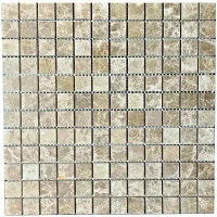 Мозаика из мрамора Полированная МКР-2П (23x23) Emperador Light D