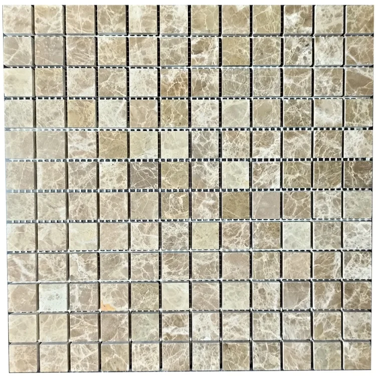 Мозаика из мрамора Полированная МКР-2П (23x23) Emperador Light D