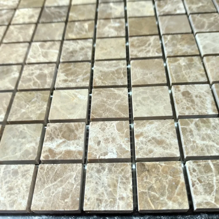 Мозаика из мрамора Полированная МКР-2П (23x23) Emperador Light D