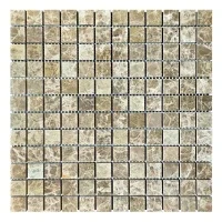 Мозаика из мрамора Полированная МКР-2П (23x23) Emperador Light D