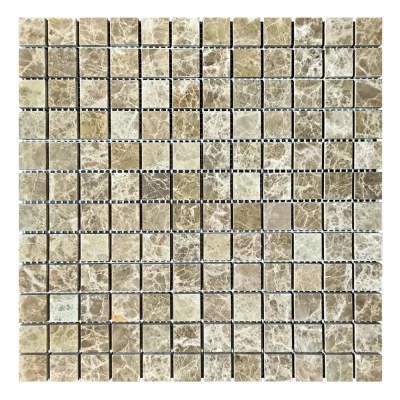 Мозаїка з мармуру Полірована МКР-2П (23x23) Emperador Light D
