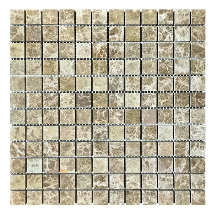 Мозаика из мрамора Полированная МКР-2П (23x23) Emperador Light D