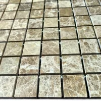 Мозаика из мрамора Полированная МКР-2П (23x23) Emperador Light D