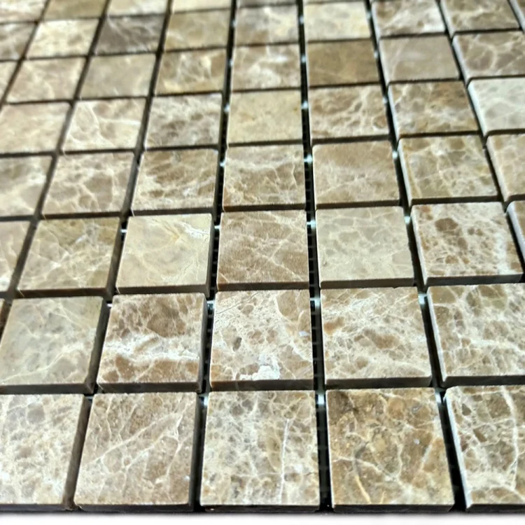 Мозаика из мрамора Полированная МКР-2П (23x23) Emperador Light D