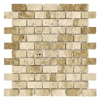 Мозаїка з травертину Полірована МКР-11П (47x23) Travertine Classic
