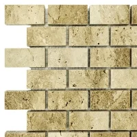 Мозаїка з травертину Полірована МКР-11П (47x23) Travertine Classic