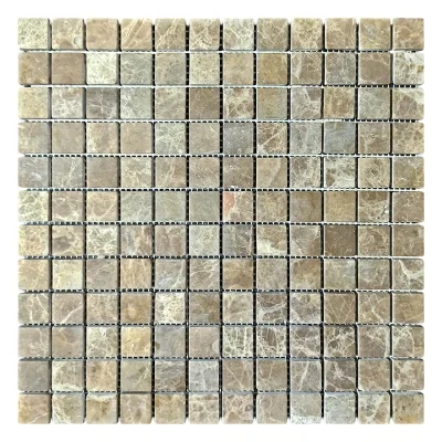 Мозаика из мрамора Матовая МКР-2СВ (23x23) Emperador Light D