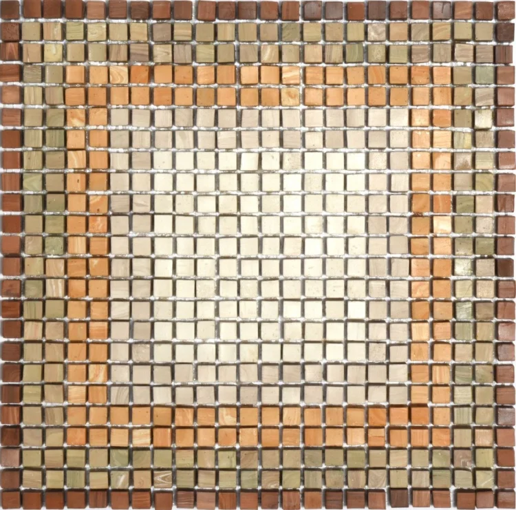 Мозаїка з керамограніту Kotto Ceramica MI7 DE 202 Sabbia\Solare\Dorato\Muschiato\Noce 300x300х10 (кубик 10x10)