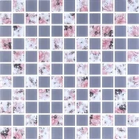 Мозаика стеклянная Kotto Ceramica GMP 0825009 С2 print 8/grey w mat   300 x 300 х 8   ( 25 х 25 )