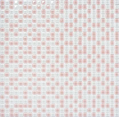Мозаика керамическая Kotto Ceramica GM 410001 C2 White/Pink w 300 х 300 х 4   ( 10 х 10 )