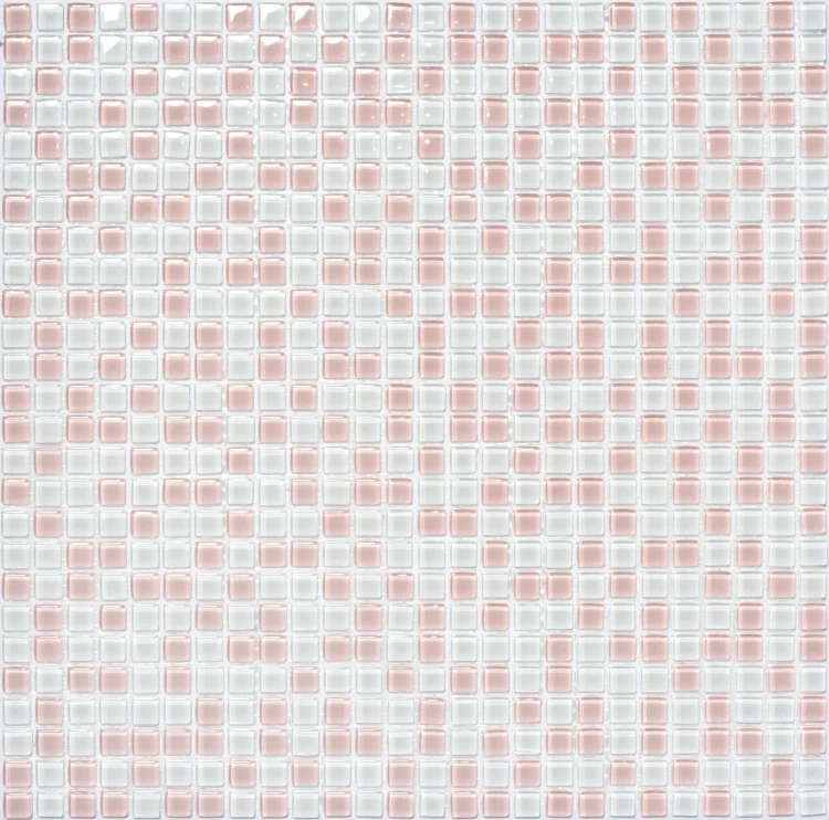 Мозаїка керамічна Kotto Ceramica GM 410001 C2 White/Pink w 300 х 300 х 4 ( 10 х 10 )