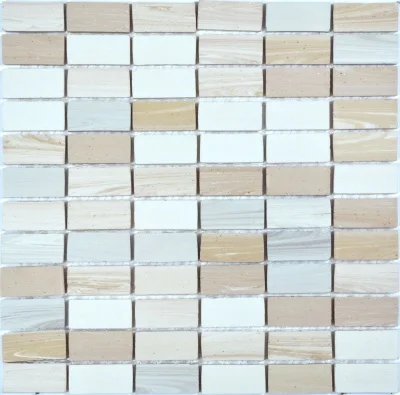 Мозаика из керамогранита Kotto Ceramica MI7 CS 306 Salino\Sabbia\Solare\Grigio caldo\Ambra 300x300х7 (прямоугольник 23x46)