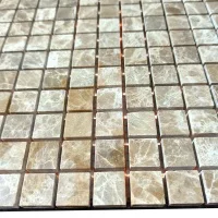 Мозаїка з мармуру Полірована МКР-4П (15x15) Emperador Light D
