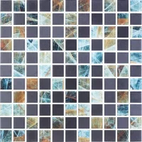 Мозаїка скляна Kotto Ceramica GMP 0825045 С2 print 42/black mat 300 x 300 х 8 ( 25 х 25 )