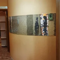 Мозаика зеркальная DecorStoneHub Zs-brik-Z серебристая 338х318 мм кирпичная кладка в спальню ванную