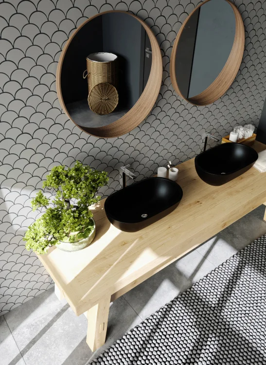 Мозаика керамическая Kotto Ceramica SCALES SC 6019 Silver 240 x 240 x 9 ( 0,037 m.2 )