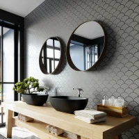 Мозаика керамическая Kotto Ceramica SCALES SC 6019 Silver 240 x 240 x 9 ( 0,037 m.2 )