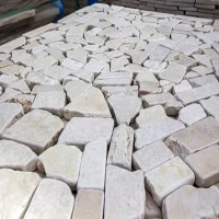 Брекчія мармурова без сітки, бежева 20мм