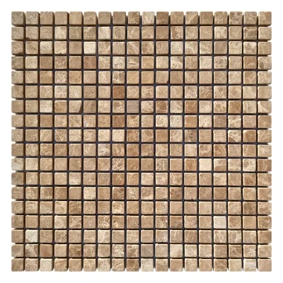 Мозаїка із мармуру Матова МКР-4СВ (15x15) Emperador Light