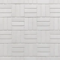 Мозаика из белого мрамора Thassos Tetris 217