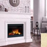Портал для камина Bravo Мадрид Crema Marfil мрамор бежевый прямой