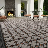 Мозаика из керамогранита Kotto Ceramica MI7 K0607 Lviv Legends Beige/Lapislazzuli/Noce/Nero