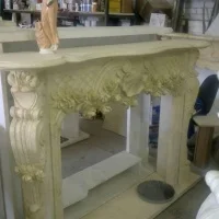 Портал для камина DecorStoneHub n3112 Galala Beige мрамор бежевый прямой