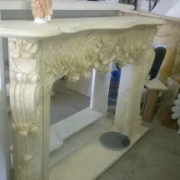 Портал для камина DecorStoneHub n3112 Galala Beige мрамор бежевый прямой
