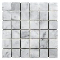 Мозаика из мрамора Полированная МКР-3П (47x47) White BI