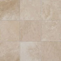 Плитка из травертина Classic Light Filled and Honed 1,2х61х61 см, бежевая матовая заполненная шлифованная Standart