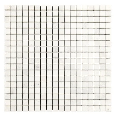 Мозаїка з мармуру Полірована МКР-4П (15x15) White BI