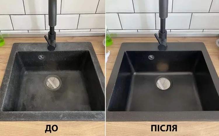 Віск рідкий Tenax Cera Black G 1 л, для полірування та тонування чорного каменю