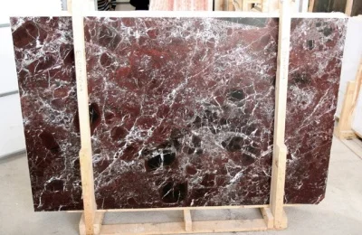 Rosso Levanto Extra, Мраморный слэб (сляб) 20мм