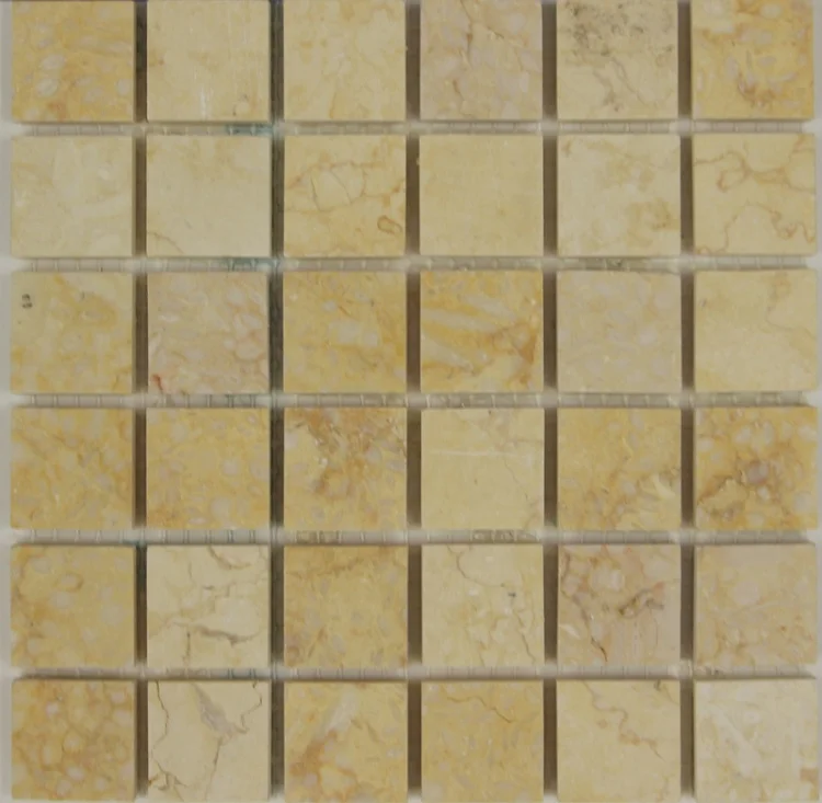 Мозаика из мрамора Полированная МКР-2П (23x23) Sunny Mix