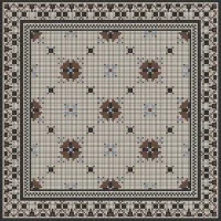 Мозаїка з керамограніту Kotto Ceramica MI7 K060800 Lviv Legends рапорт Beige/Lapislazzuli/Noce/Nero