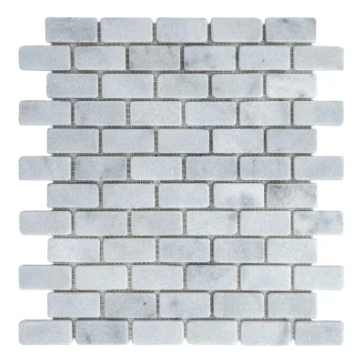 Мозаика из мрамора Матовая МКР-11СВ (47x23) White BI