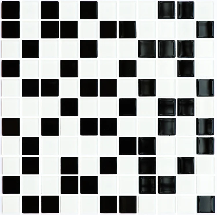 Мозаїка керамічна Kotto Ceramica GM 4001 C2 black/white 300 х 300 х 4 ( 25 х 25 )