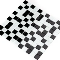 Мозаїка керамічна Kotto Ceramica GM 4001 C2 black/white 300 х 300 х 4 ( 25 х 25 )