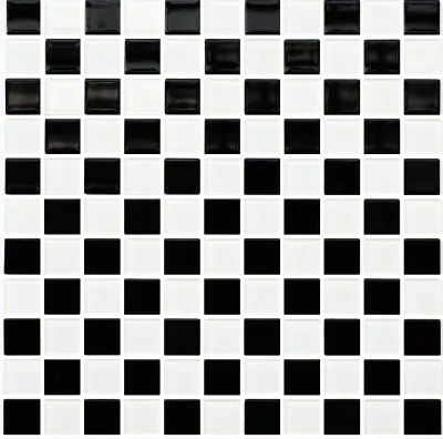 Мозаика керамическая Kotto Ceramica GM 4002 CC black/white 300 х 300 х 4   ( 25 х 25 )