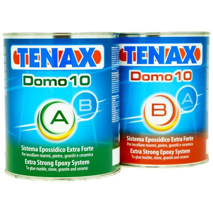 Клей эпоксидный Tenax Domo A+B белый 2 л экстрапрочный густой морозостойкий для камня керамики металла