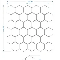 Мозаика керамическая Kotto Ceramica HEXAGON HP 6030  Мат 295 х 295 х 9